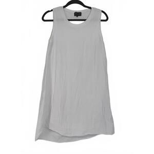michael stars women's M Gauze mini dress sleeveless white Boho beach summer